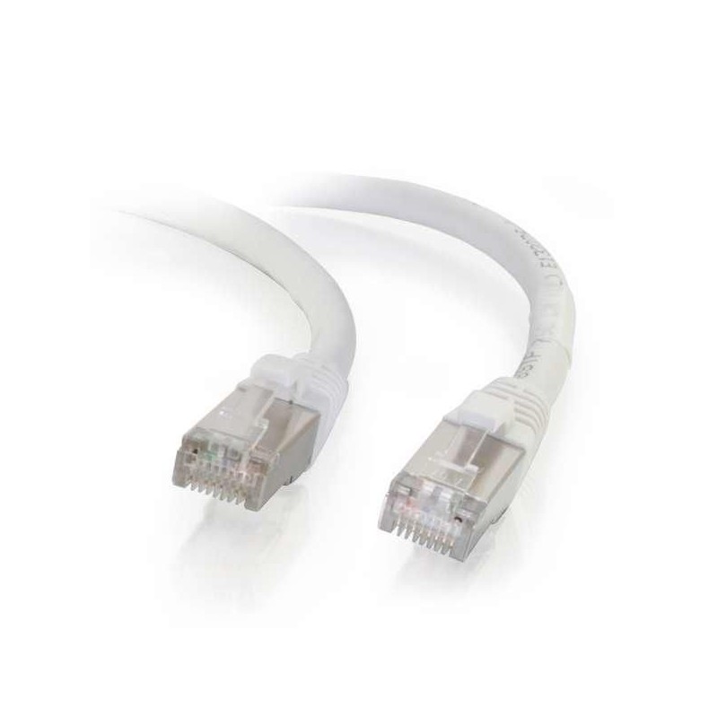 Mercodan CAT6A S/FTP 0.5m, White,